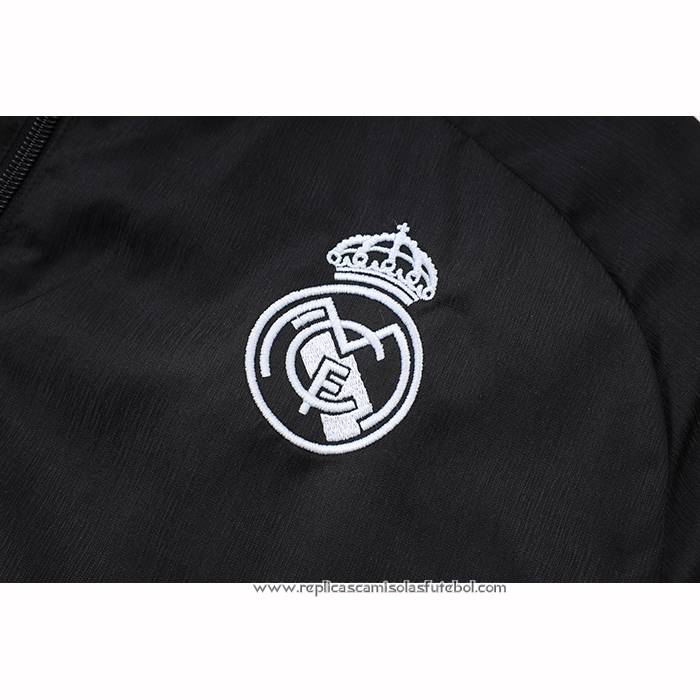 Chandal de Corta-vento do Real Madrid 2025-2026 Preto